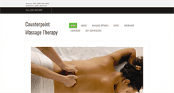 Desktop Screenshot of counterpointmassage.com