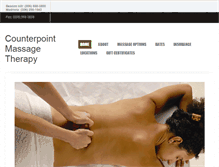 Tablet Screenshot of counterpointmassage.com